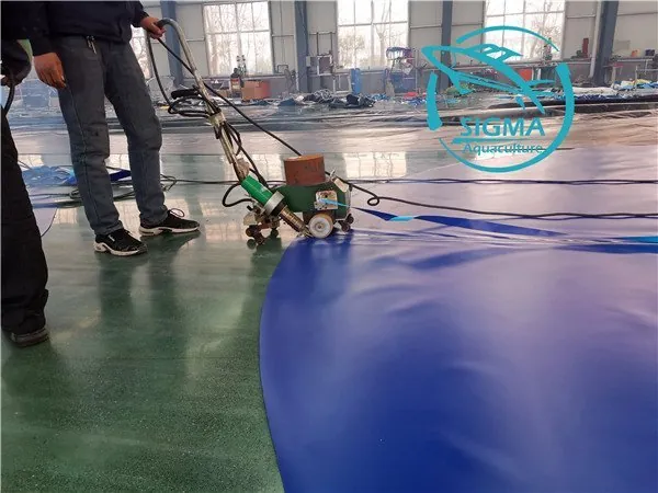 Galpão de produção de geomembrana HDPE na fábrica da SIGMA