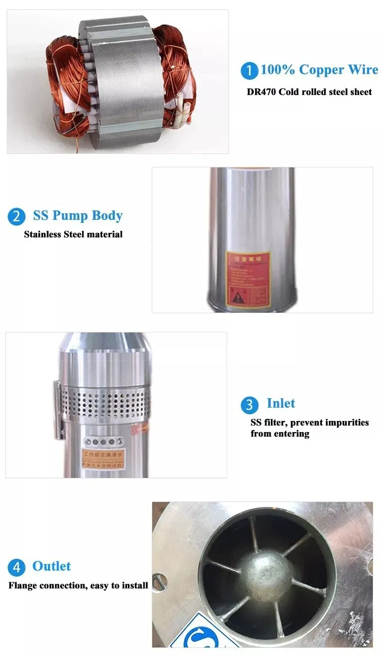 Submersible water pump for pond